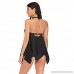 Xturfuo Two-Piece Swimsuit Dress Suit Women's Hanging Neck Tether Bow Bikini Beach Suit Black B07MDLRQY5